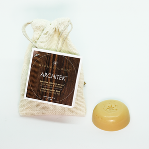 ARCHITEK 45g in Reusable Eco-Pouch - Luxurious All-in-One™ Skin Care &amp; Shaving - pebble bar 45g 1.5oz bar
