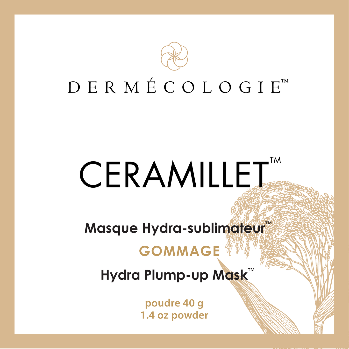 CERAMILLET™  Gommage et Masque Hydratant  1.4oz / 40g