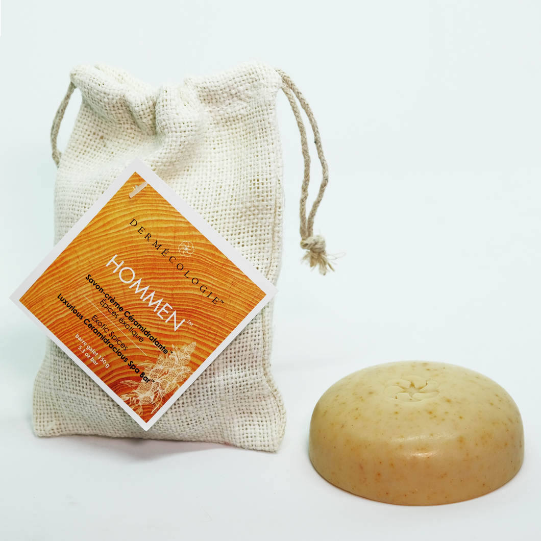 HOMMEN™ Moisturizing Body Care™ 150g in Eco-Pouch - Extra-Large Size - 150g 5.3oz pebble bar