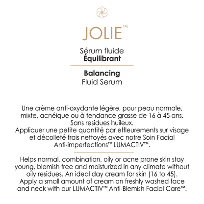 JOLIE™  Crème de Jour Équilibrante Fraîcheur  1fl.oz / 30ml